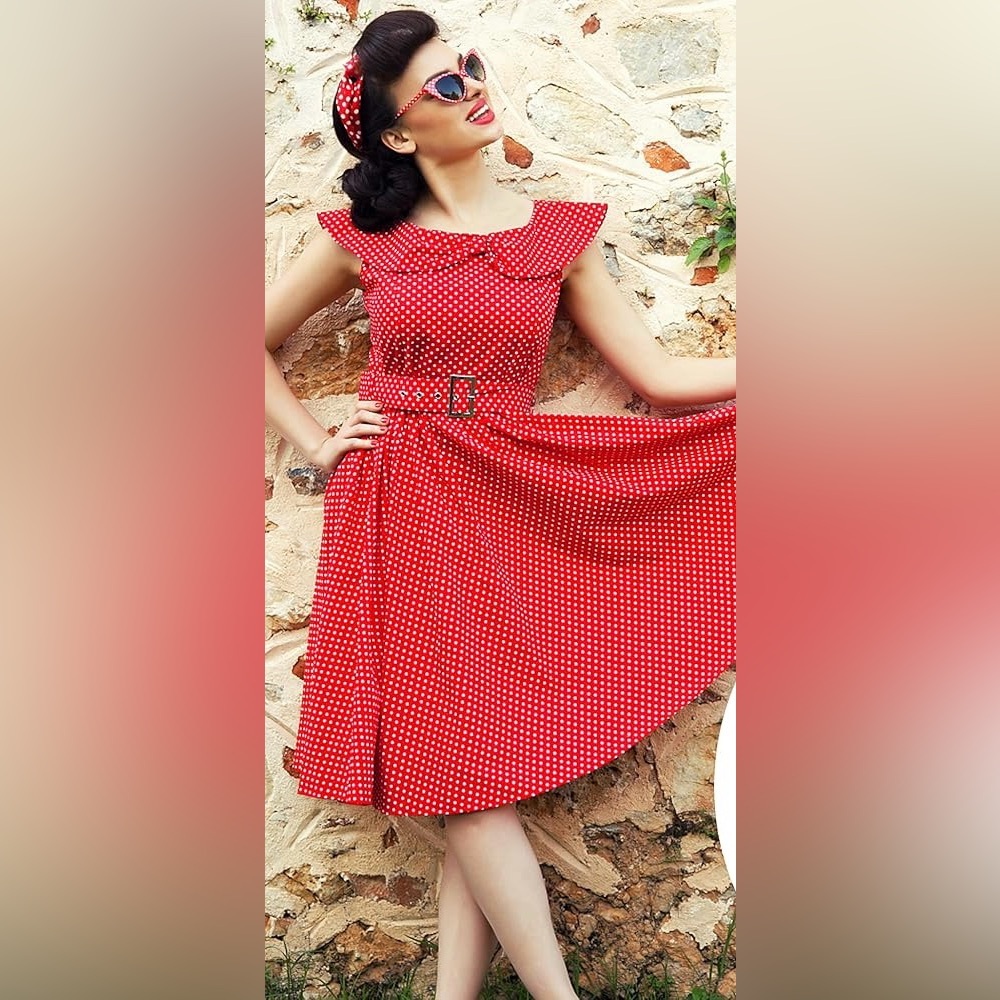 Lindy Bop Hetty Red Polka Dot Dress